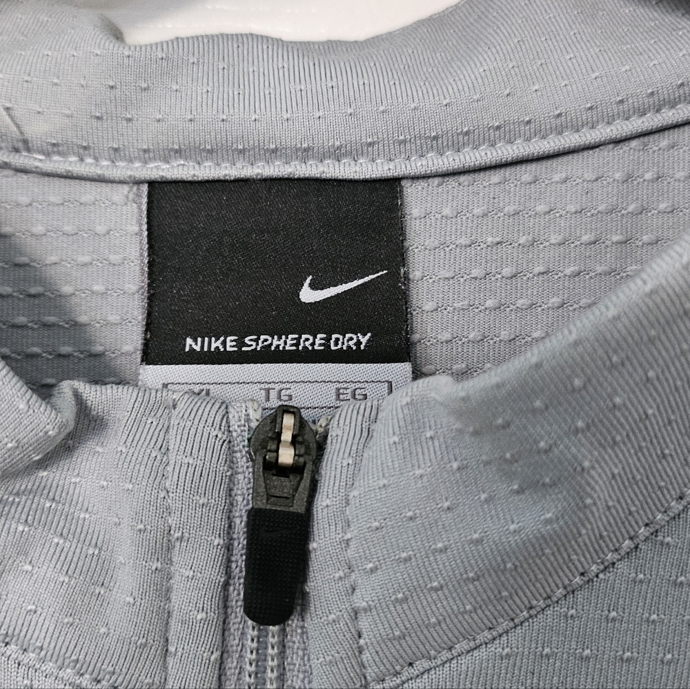 Nike Sphere Dry 1/2 Zip Pullover Jacket Gray Orange Men’s XL - Picture 7 of 15
